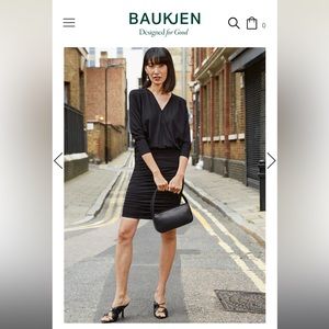 BAUKJEN ECOVERO CHARLIE DRESS NEW WITH TAGS US 14/UK 18 BLACK like MM LAFLEUR